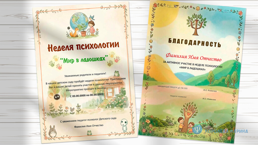 Неделя психологии "Мир в ладошках"